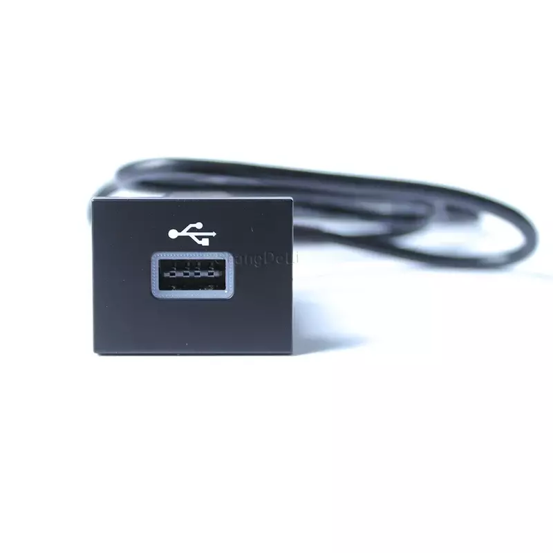 Samochodowy czarno-srebrny Adapter wejście USB Audio Audio kabel interfejsu gniazda pamięci flash do Ford Focus 2 Mk2 2009-2011 akcesoria