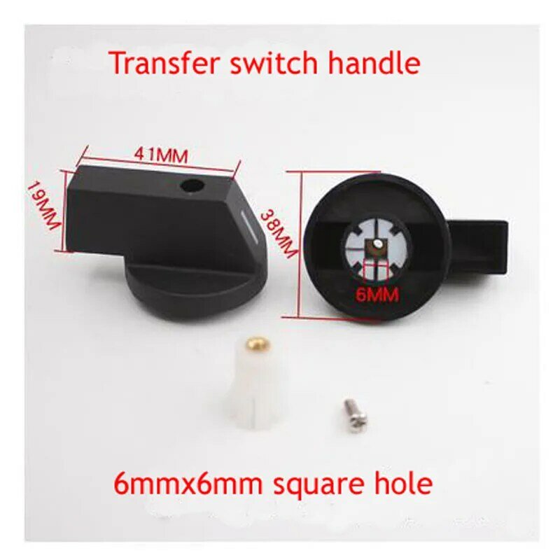 2pcLW26-25 32 63A Universal Transfer Switch Handle 6*6 mm MM Square Hole Operation Handle Combination