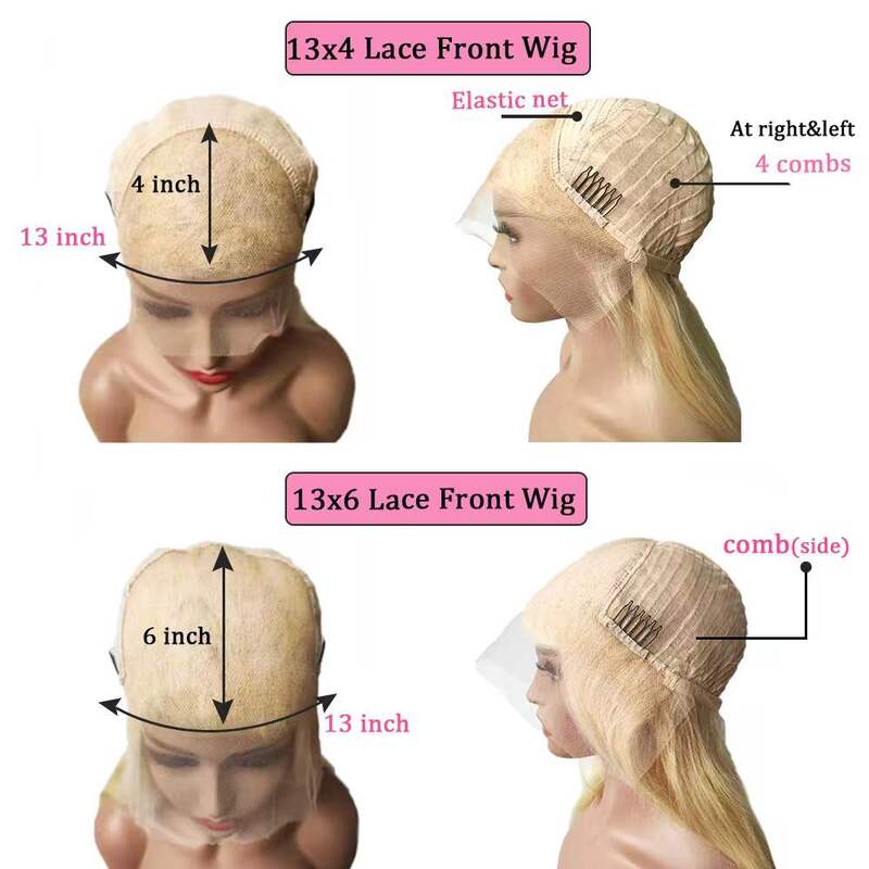 Abu Pirang 360 Wig Renda Depan Coklat Omber Wig Rambut Manusia 13X4 Wig Lurus Renda Depan Wig Rambut Manusia untuk Wanita