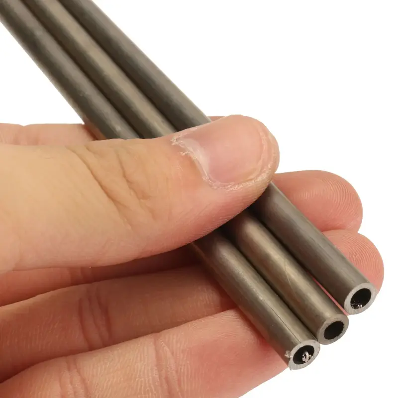 산업용 중공 파이프 덕트 베셀, 4mm 내경 티타늄 튜브, 2 튜브 티타늄 로드, 200mm L, 6mm 외경, 1 개