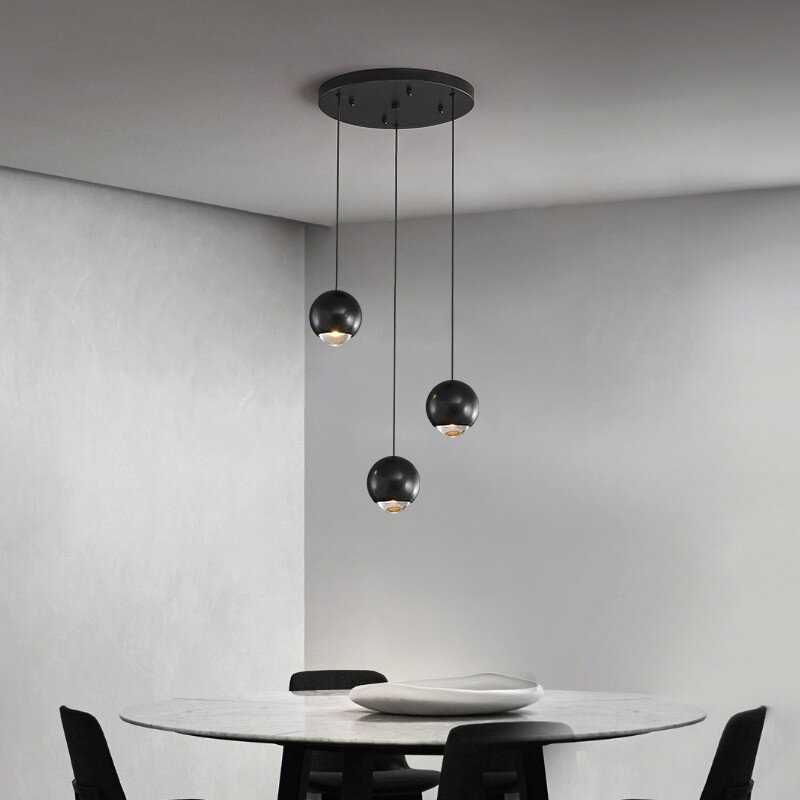 Современная кухонная люстра с шариками, прикроватная лампа с длинной линией, декоративная прикроватная лампа для ресторана, бара, кофейни, кабинета, спальни