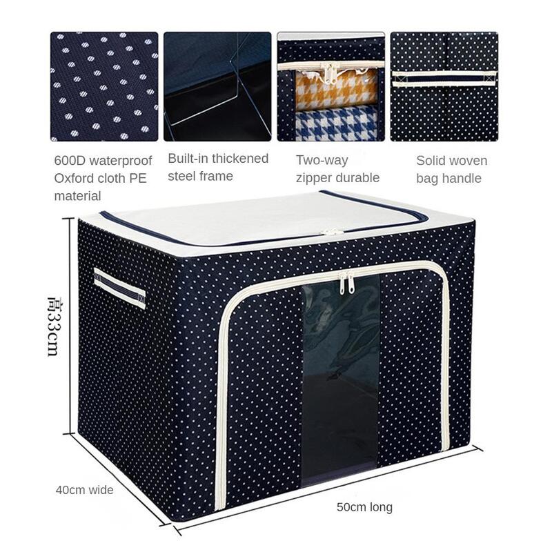 Вместительная коробка для хранения одежды, складной пыленепроницаемый органайзер для шкафа, складной органайзер из ткани Оксфорд для багажа, одеяла, сумка для сортировки одеял