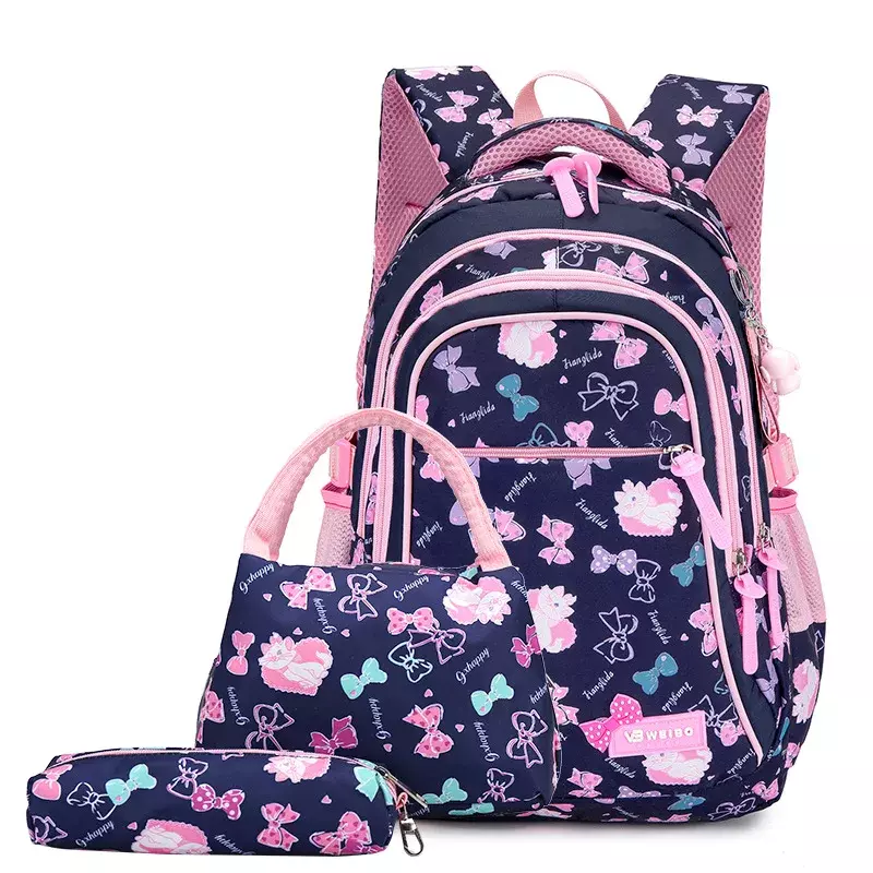 3pcs/Set School Bags for Teenager Girls Printing School Backpacks kids Orthopedic travel Backpack school bag mochila infantil