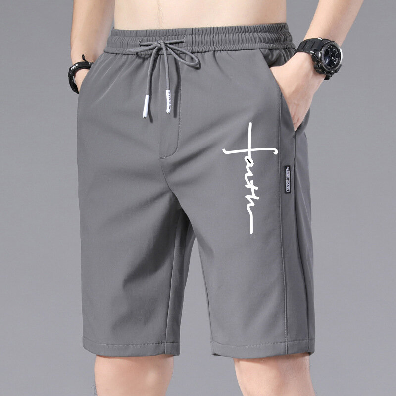 Beach Korean Sports Fitness Solid Pant traspirante Solid Summer Outdoor Men pantaloni Shorts Workout Print Training Seaside Pants