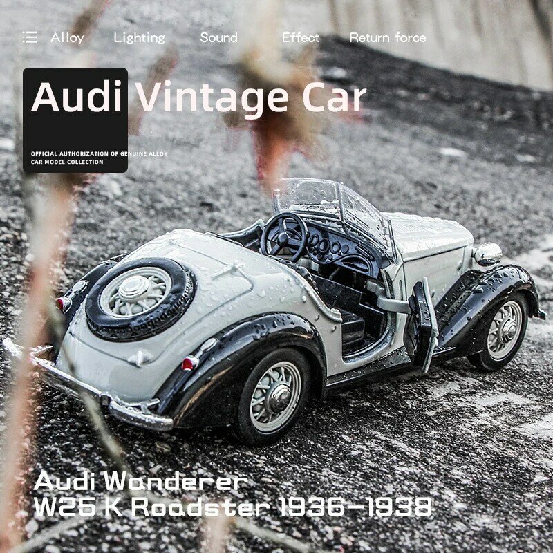 1:32 AUDI journey er W25K lega classica modello di auto aperto Diecasts veicoli giocattolo in metallo modello di auto collezione di suoni e luci regalo per bambini