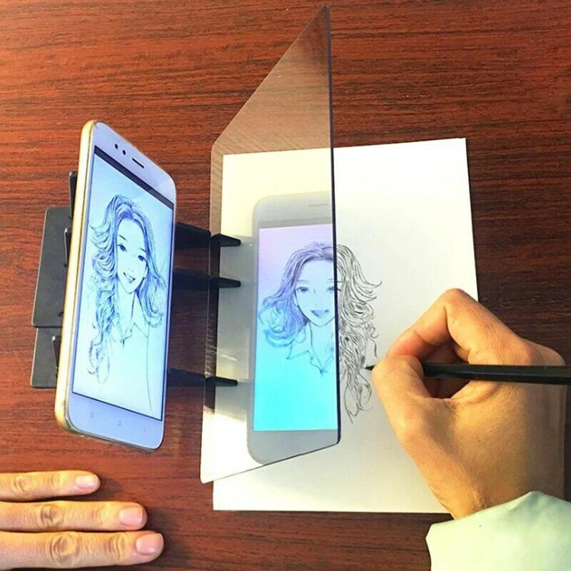 2023 nowy kreator szkicu Tracing tablica do pisania optyczny Draw projektor malowanie odbicie Tracing Line Table