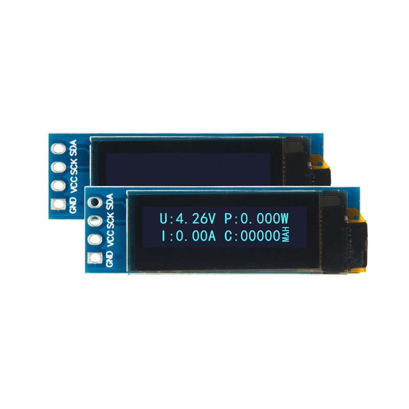 0.91นิ้ว OLED โมดูล0.91 "สีขาว/สีน้ำเงิน OLED 128X32 OLED LCD โมดูลจอแสดงผล LED 0.91" IIC สื่อสารสำหรับ Arduino