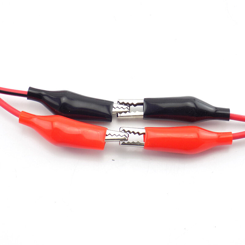 Alligator Clips electric DIY Test Leads Double-ended Crocodile Test Clips red black Electrical Roach Jumper Wire