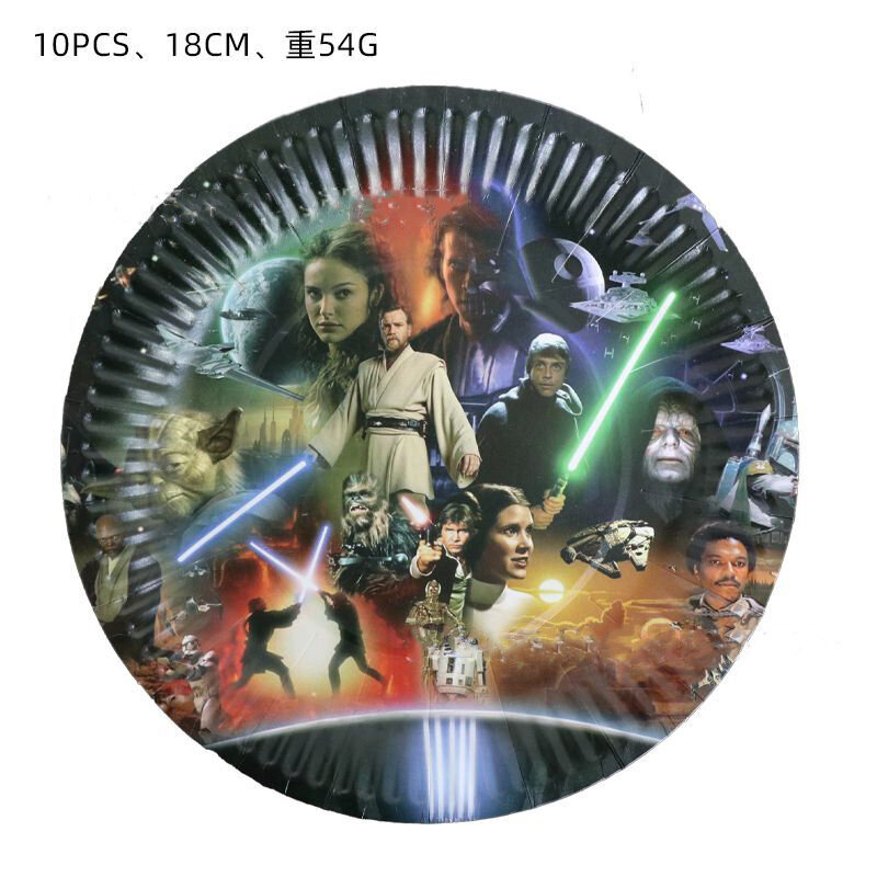 Disney Star Wars Theme Birthday Party Decoration Disposable Tableware Paper Cup Plate Balloon Baby Shower Gifts Decor Supplies