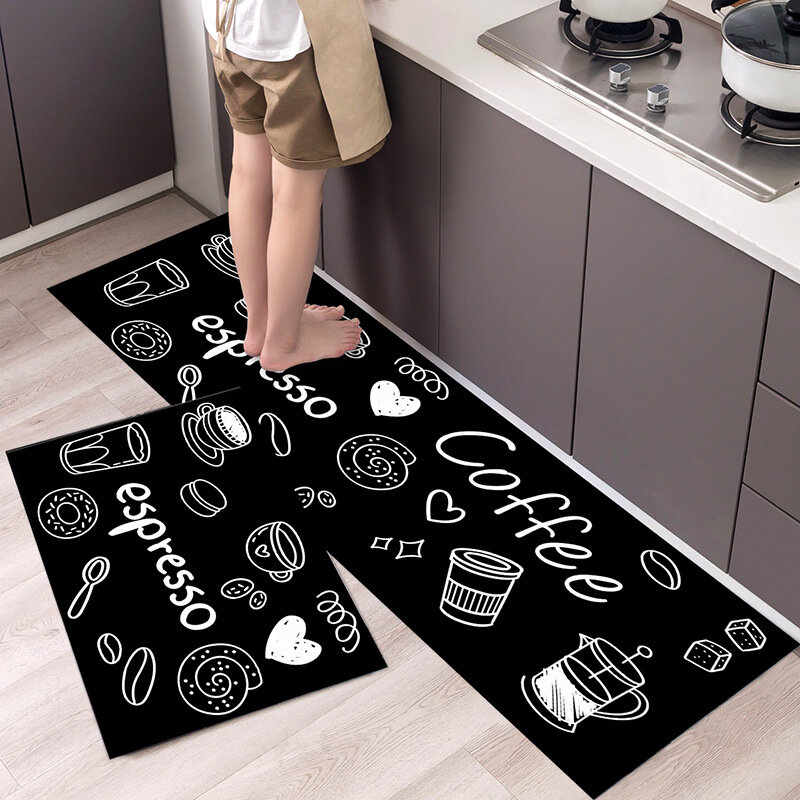 Kitchen Mat Floor Carpet Fashion Simple Nordic Style  House Hold Long Strip Door Modern Home Decor