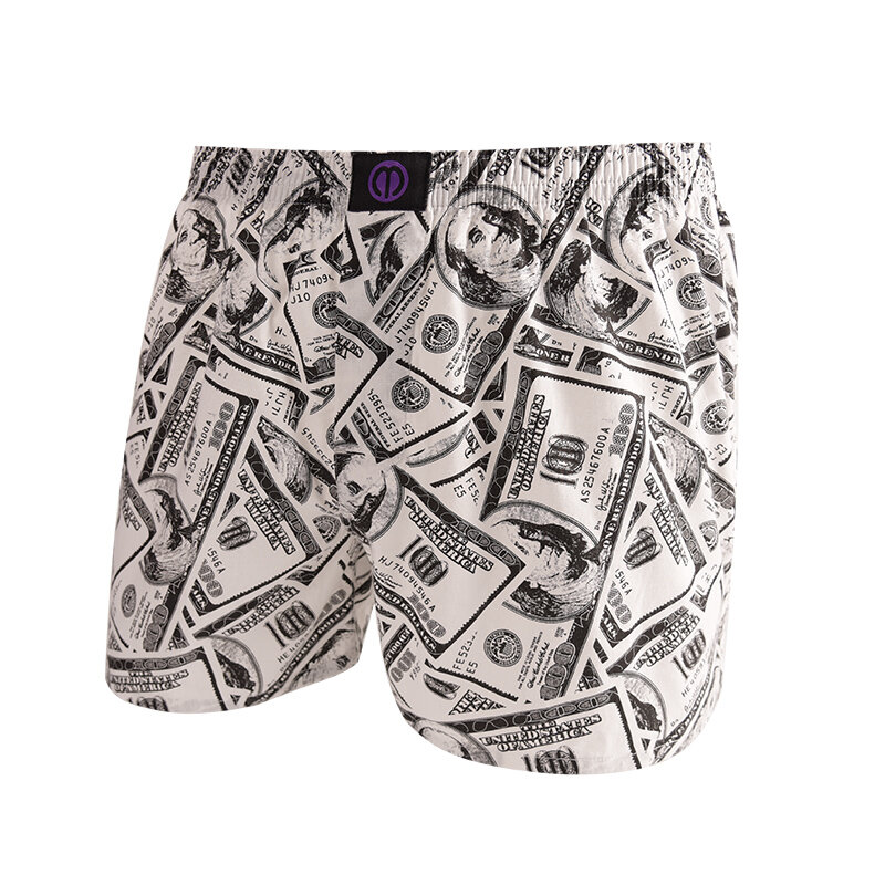 Geld höschen aus reiner Baumwolle für Männer und Frauen Muster bequeme atmungsaktive Shorts für die Freizeit zu Hause