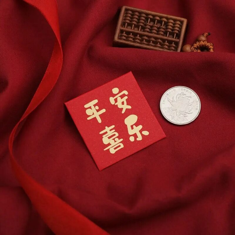 새해 패킷 미니 동전 돈 주머니, 최고의 소원 축복 가방, 빨간 주머니, 홍바오 행운 돈 가방, 10 개