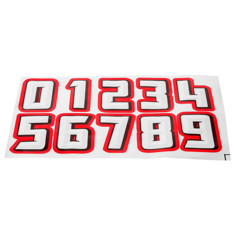Self Adhesive Football Hockey Number Design Decorative Hockey Baseball Decals Car Stickers