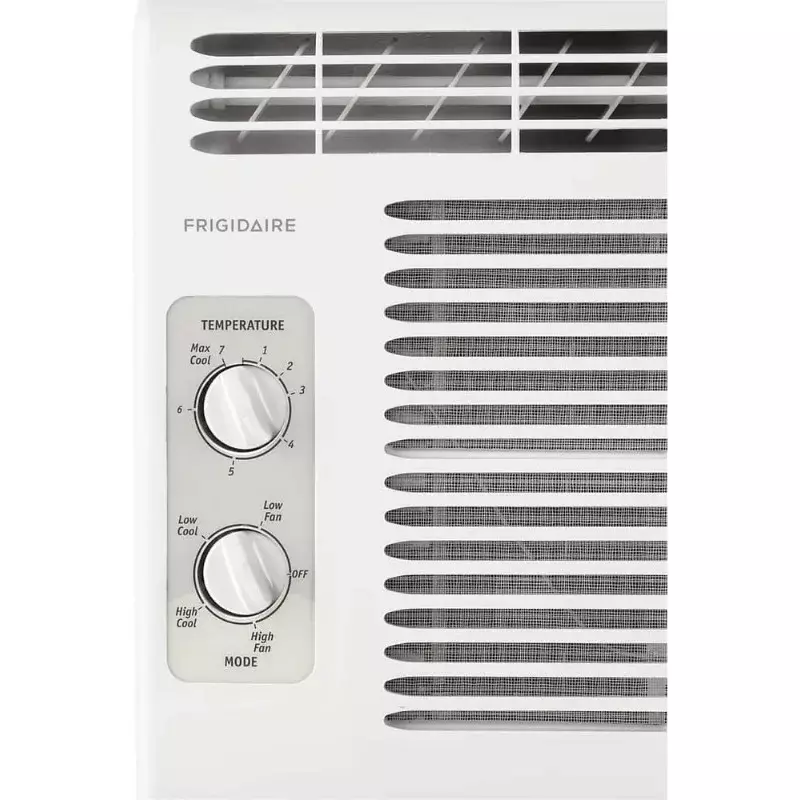 Frigidaire FFRA051WAE Window-Mounted Room Air Conditioner, 5,000 BTU with Temperature Control and Easy-to-Clean Washable Filter