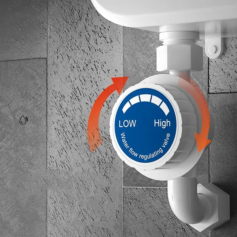 Pemanas Air Instan Pancuran Kamar Mandi Keran EU Plug Pemanas Air Panas 3500W Tampilan Digital untuk Rumah Negara Hotel Cottage