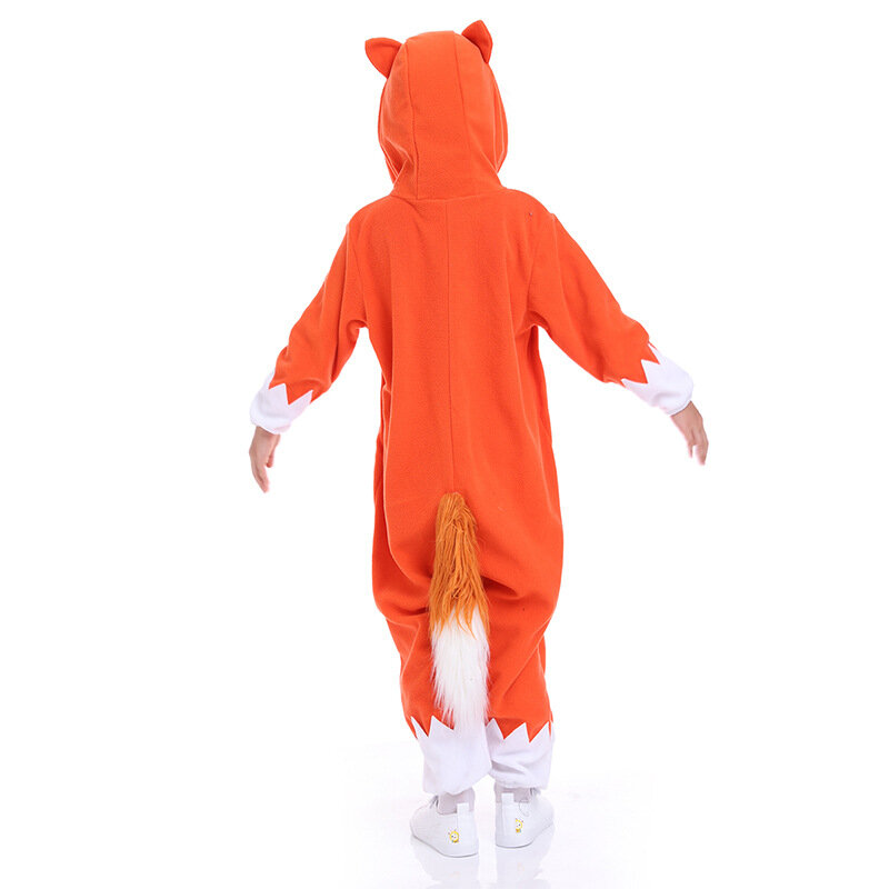 Fox Costume For Child Halloween Costume Cute Animal Cosplay Purim Party Carnival Outfit Boys Girls Costume