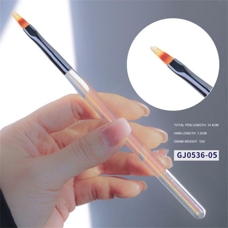 /5pcs Nail Art Pinsel Aurora Französisch Streifen Nail Art Liner Pinsel UV Gel Verlängerung Nägel Maniküre-Tool