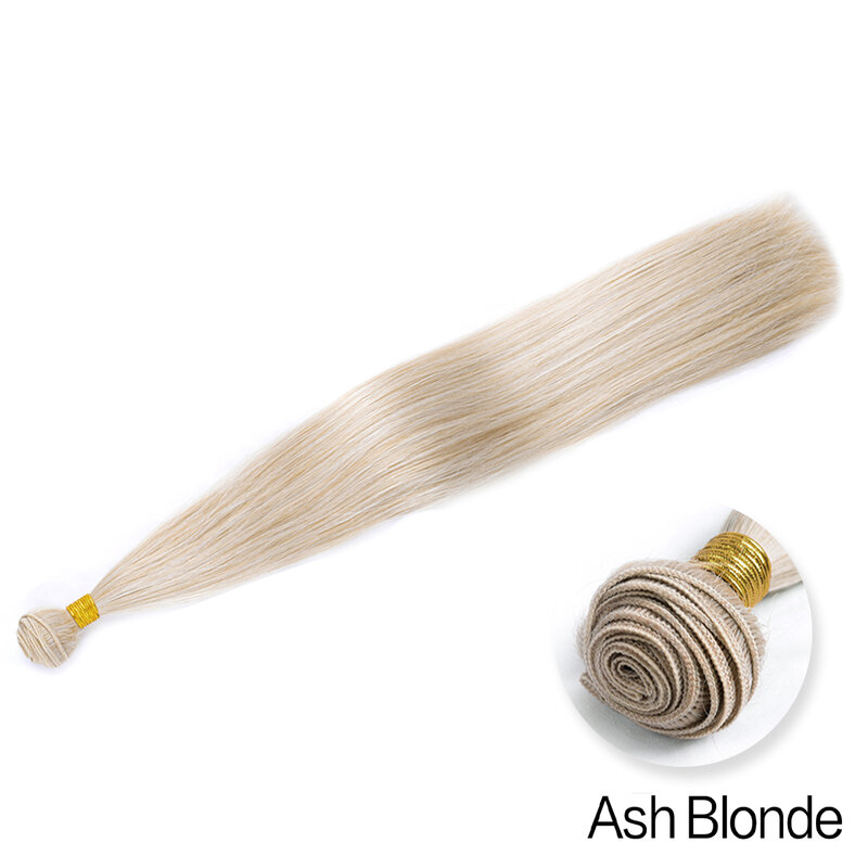 Bot Steil Hair Extensions 24Inch Synthetisch Haar Lang Steil Haar Bundels Hittebestendige Vezel Haar Cosplay Bruin Blond