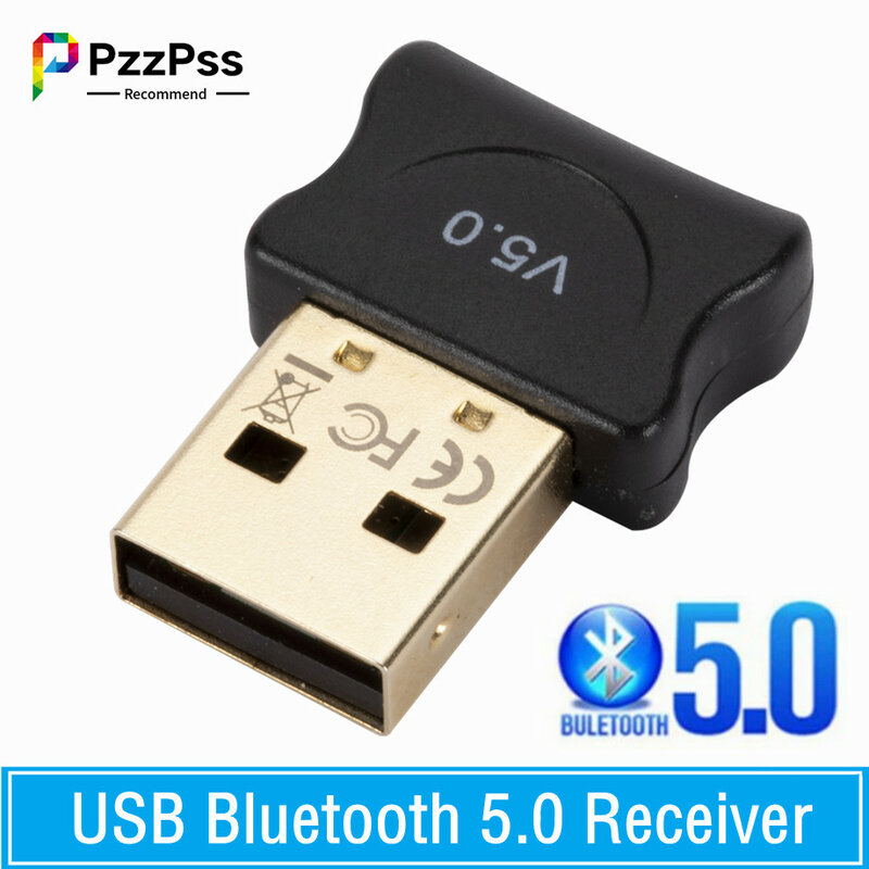 5.0 Bluetooth-compatible Adapter USB Transmitter for Pc Computer Receptor Laptop Earphone Audio Printer Data Dongle Receiver