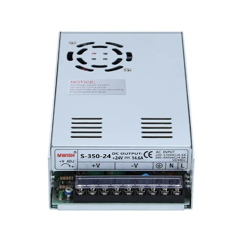 Switched-Mode Power Supply, 350W, 400W, 500W, 600W, 12V, 24V, 36V, 48, 220 to 5 DC, 20A