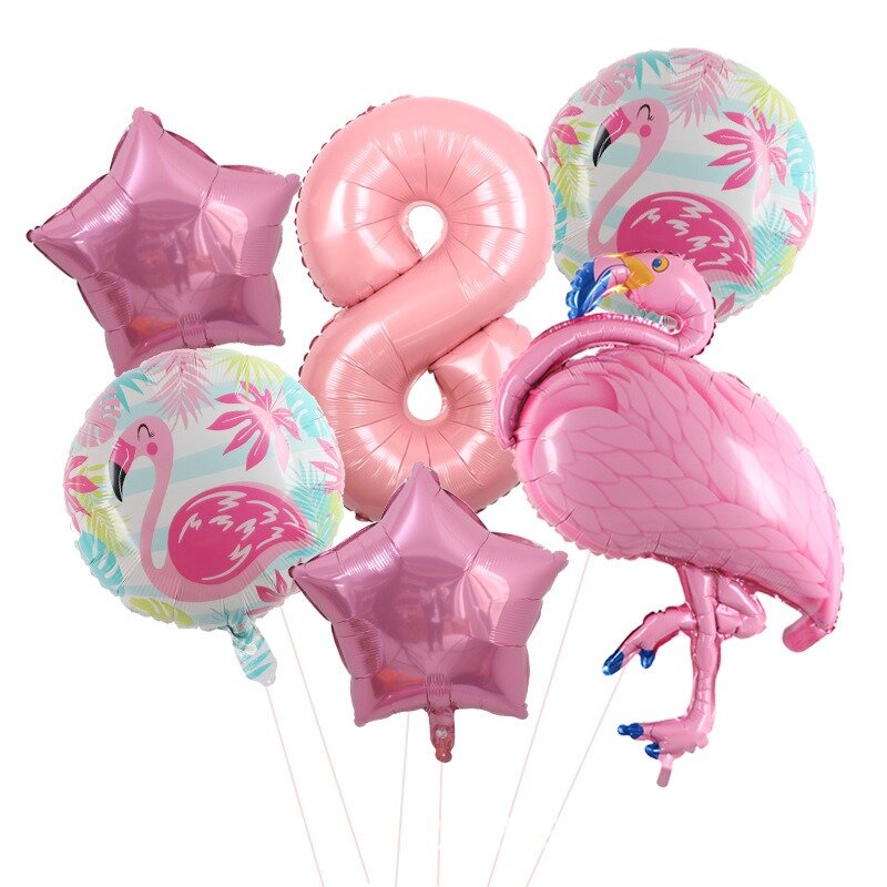 Disney Flamingo Thema Jongen En Meisje Verjaardagsfeestje Aluminium Film Ballonset