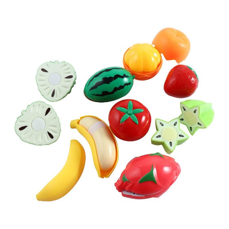 시뮬레이션 주방 가상 장난감, 과일 야채 자르기 세트, 요리, 흥미를 키우기, 몬테소리 교육용 장난감, 어린이 선물
