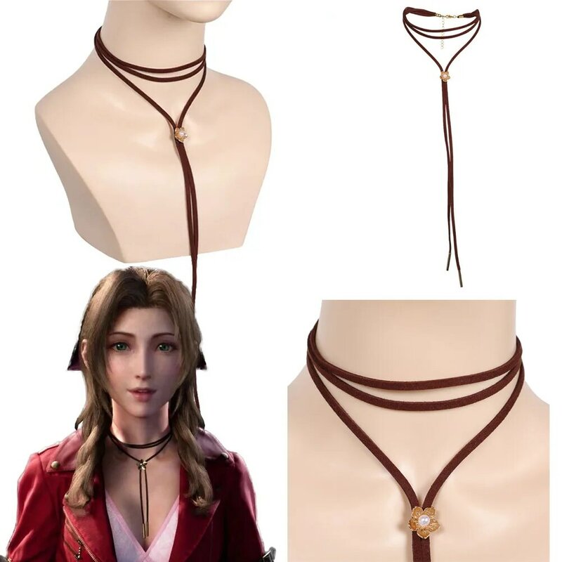 Disfraz de Final Fantasy VII Aerith Gainsborough para mujer, traje de Cosplay, chaqueta, vestido, trajes de fiesta de Halloween, ropa de juego de rol