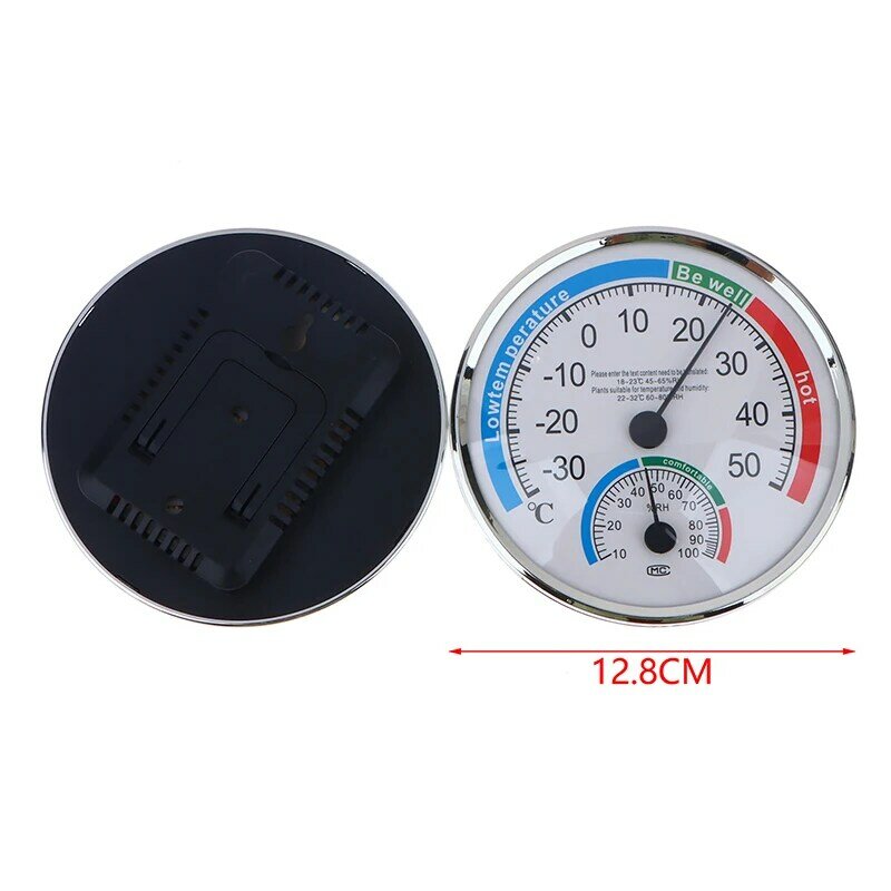 Pengukur suhu termometer Analog, pengukur suhu Monitor kelembapan, higrometer Analog, 20%-100% ℃-30 ℃-50 ℃