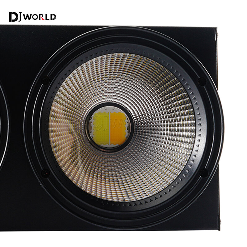 2 occhi LED Par COB 200W bianco freddo + luce bianca calda Dmx Controll Stage luci di sfondo per musica DJ discoteca spettacolo teatrale