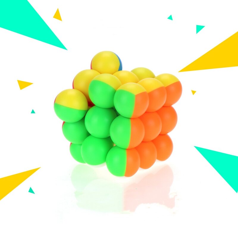 YongJun Ball Magic Cubes Professional 3x3 6CM Ball Magic Cubes Twist Puzzle Zabawki dla dzieci Prezent Zabawka edukacyjna