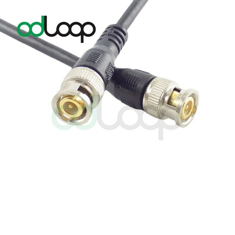 Câble adaptateur BNC mâle à mâle, 1M/2M, câble de connexion Pigtail pour caméra CCTV, accessoires