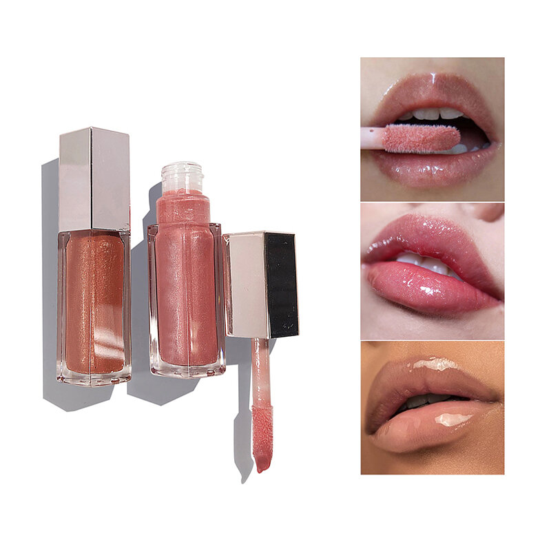 Gloss ระเบิด Universal Lip Luminizer 9สีแต่งหน้า Lip Gloss Non-Sticky Moisturizing Plumper Long Glitter Liquid ลิปสติก