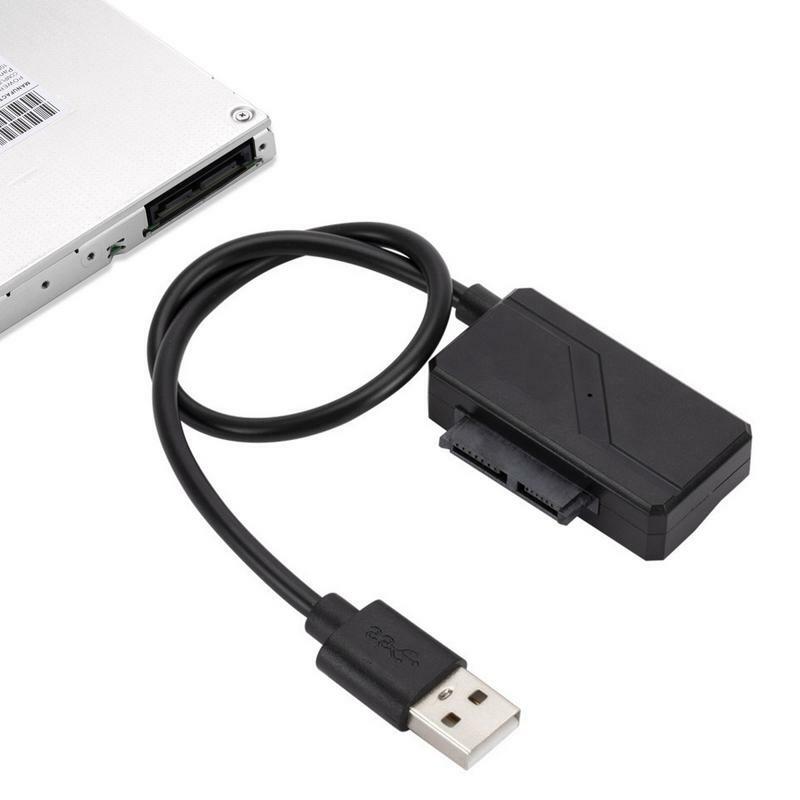 Câble adaptateur de lecteur optique pour ordinateur portable 6p7p, câble de conversion USB 2.0, prise en charge de l'échange à chaud, Plug and Play