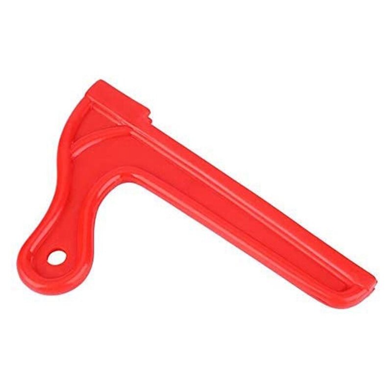 Juego de herramientas de seguridad para carpintería, 4 piezas, sierra manual protectora, palos de empuje de plástico, Rojo