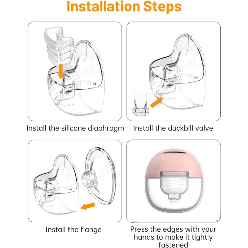 Vervangend onderdeel voor borstkolf, Duck Bill-kleppen + siliconen membranen en melkcollector en flens voor S21 S18