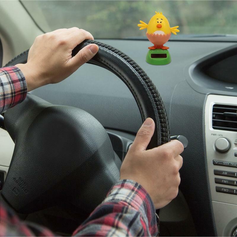 Dekorasi dasbor mobil kepala lonceng, dekorasi Interior mainan cangkang telur desain jendela dasbor mobil