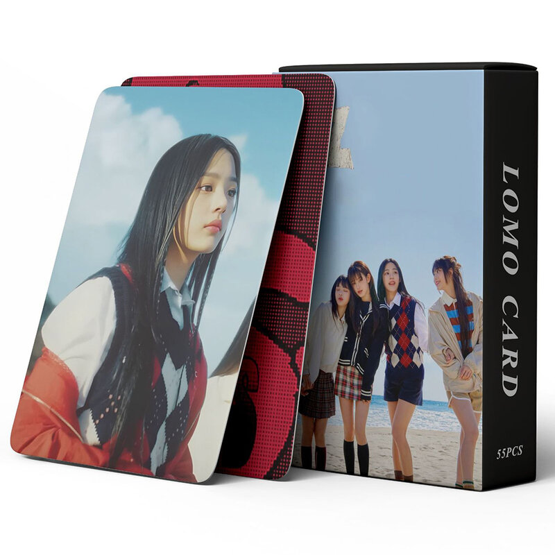 Kpopものnewjeans取得新アルバム少女グループphotocardsフォトカード、高品質hdはがき、ファンコレクションギフト、55個セットあたり