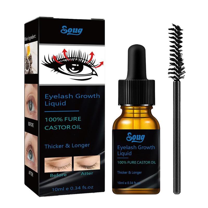 Naturalny olej rycynowy Lash Boost Lash Growth Oil Eyelash Primer Oil rycynowy Eyebrow Lash Boost To Grow Lashes For Women S2P7