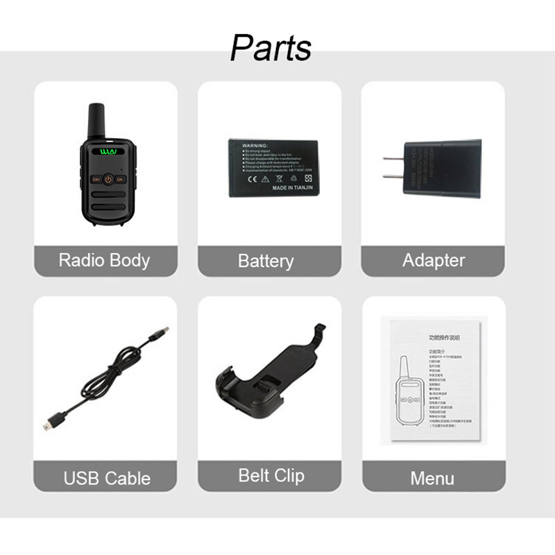WLN-Mini walkie-talkie KD-C51, radio bidireccional portátil de 5W, 16 canales, para hoteles, restaurantes, KTV, camarero, intercomunicador C51