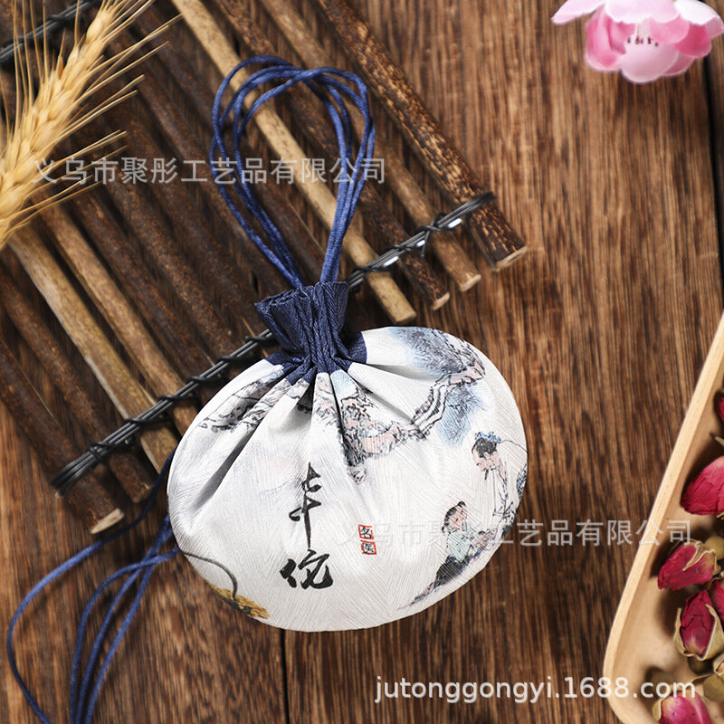 [Jutong] borsa da Festival dragon Boat bustina stampata Hanfu accessori per ciondoli a mano borsa da palazzo antica borsa broccato borsa fortunata