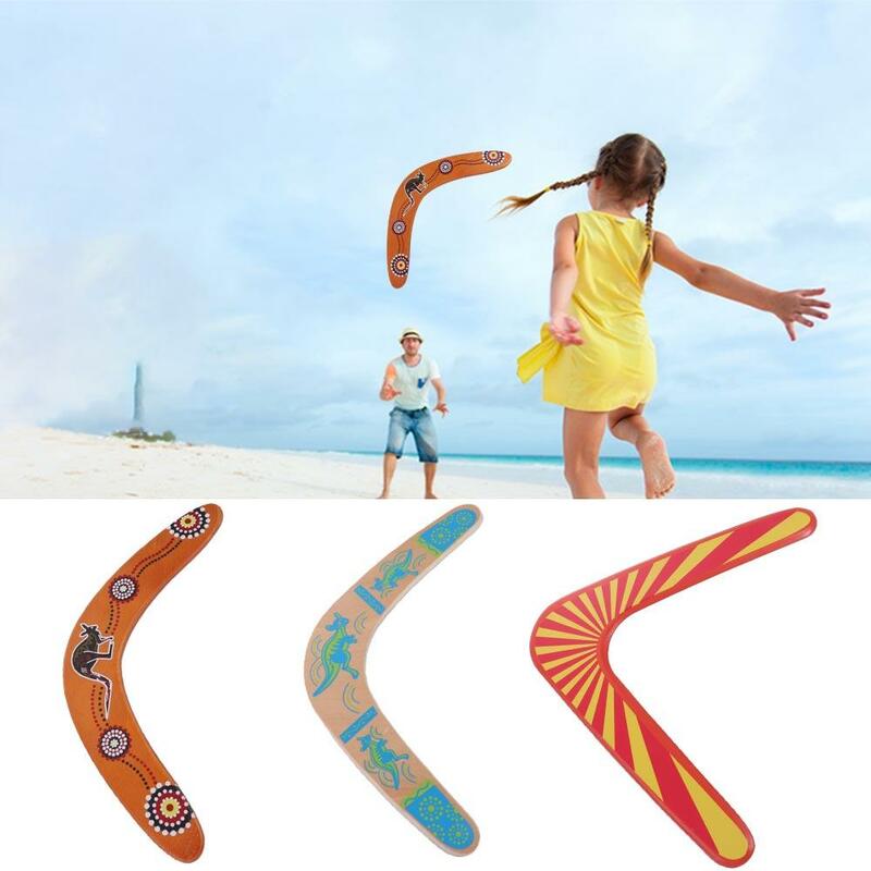 Boomerang-equipo deportivo de educación temprana para niños, Boomerang en forma de V, canguro, juguete de Boomerang volador, regalos