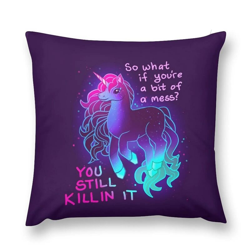 YOU STILL KILLIN IT Neon Unicorn Throw Pillow Pillow Decor christmas pillow case fodere per cuscini per soggiorno