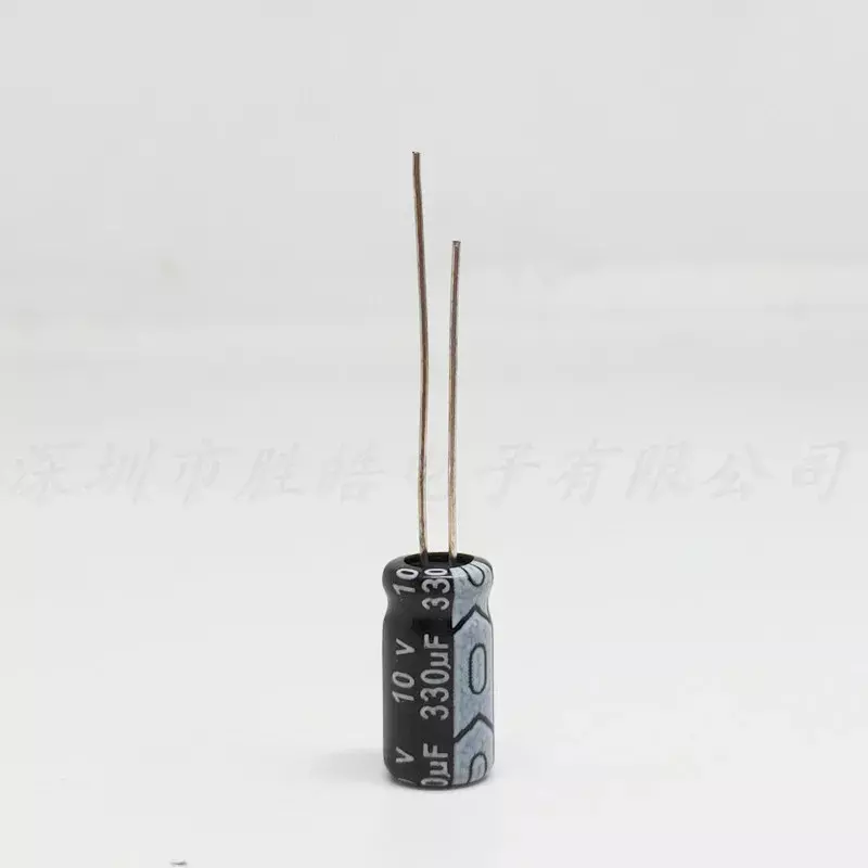 (10-100 шт.) Новый 10V330uF серия 6.3x1 1 мм алюминиевый электролитический конденсатор высокого качества 10V330uF