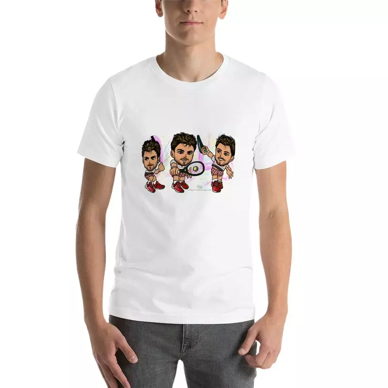 T-shirt graphique pour hommes, vêtements Anime, grandes tailles, Stanislas, Wawrinka
