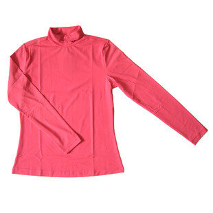 Protector solar de Golf para mujer, camisa de fondo de seda de hielo ultrafina de manga larga y cuello redondo, top de cuello alto, verano 2023