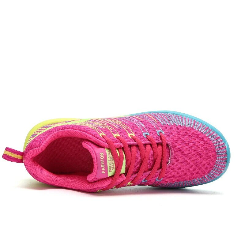 Buty do biegania damskie buty sportowe oddychające damskie sneakersy lekka siatka sznurowane Chaussure Femme kobiety moda Sneake obuwie damskie