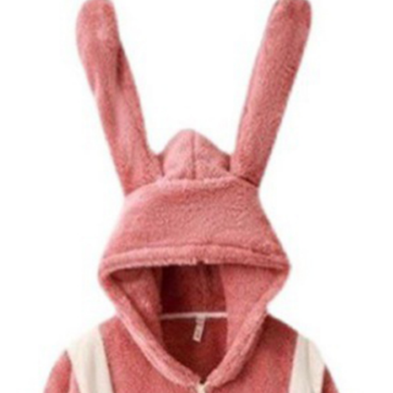 Carrot Rabbit Nightgown Nightie Kigurumi Pajamas Fluffy Onesie Halloween Cosplay Costumes Homewear Lingerie Jumpsuit Flannel