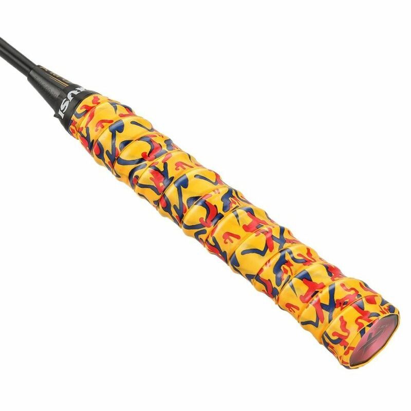 Antiscivolo Tennis Badminton Grip Tape estensibile assorbimento del sudore racchetta da Badminton Grip impugnatura autoadesiva doppio strato