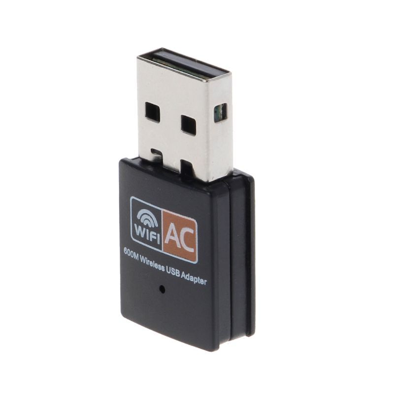 Adaptor WIFI 600Mbps AC600 Kartu Nirkabel USB untuk Win 7 8 8.1 10 XP Vista untuk MAC 10.4-10.11 Penerima TV Dropship