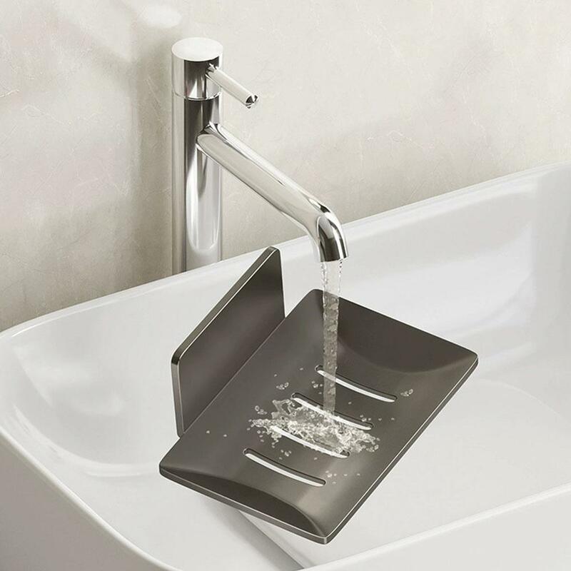 Настенная сушилка для мыла без сверления, удобное Бытовое использование, высококлассная сушилка для ванной комнаты, туалет, коробка для хранения для ванной комнаты